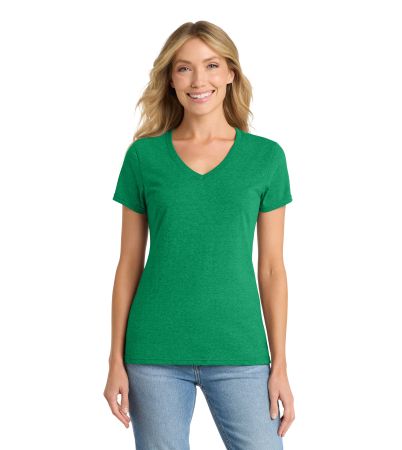 Port & Co  Women's Fan Favorite  Blend V-Neck Tee. LPC455V