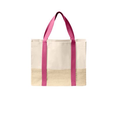 Port Authority ® Straw Market Tote BG450
