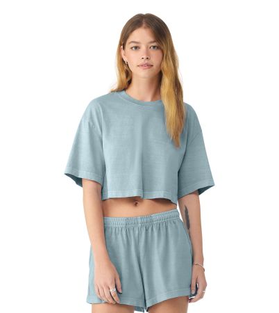 BELLA+CANVAS ® Women's Heavyweight Garment-Dyed Cropped Tee BC6882GD