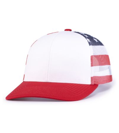 Pacific Headwear PRINTED TRUCKER CAP 104P