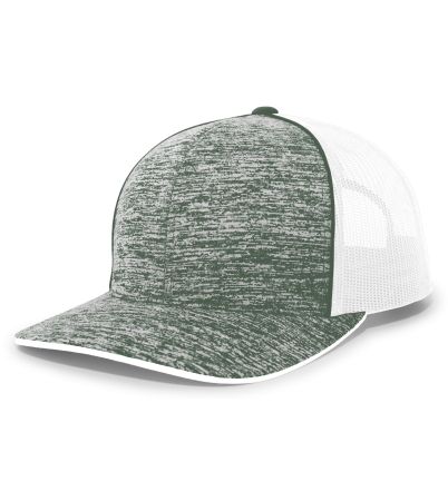 Pacific Headwear Aggressive Heather Trucker Snapback Cap 106C