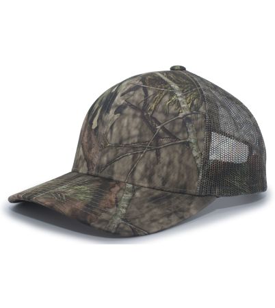 Pacific Headwear Camo Snapback Trucker Cap 108C