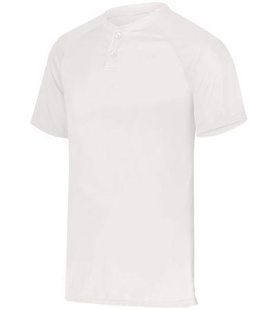 Augusta Sportswear Youth Attain Wicking Two-Button Baseball Jersey 1566