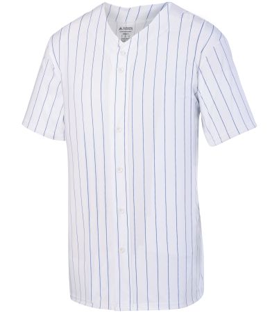 Augusta Sportswear Youth Pinstripe Full-Button Jersey 1686