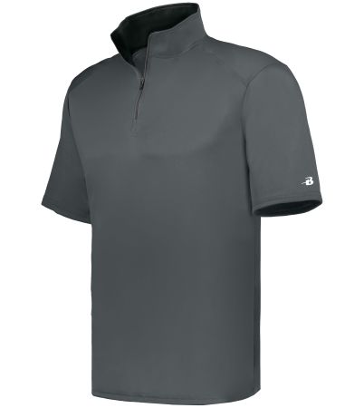 Badger Sport B-CORE 1/4 ZIP SHORT SLEEVE PULLOVER 419900