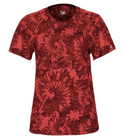 Badger Sport TIE-DYE TRI-BLEND WOMEN'S TEE 497400