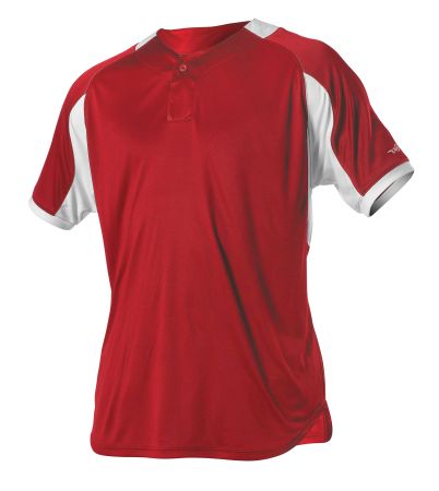 Alleson Athletic YOUTH ONE BUTTON BASEBALL JERSEY 5081BY