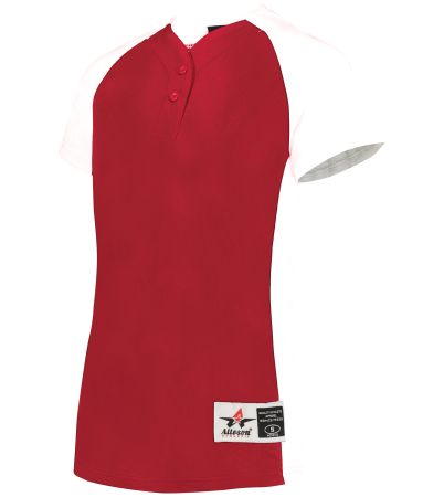 Alleson Athletic LADIES TWO-BUTTON SOFTBALL JERSEY 522PDW