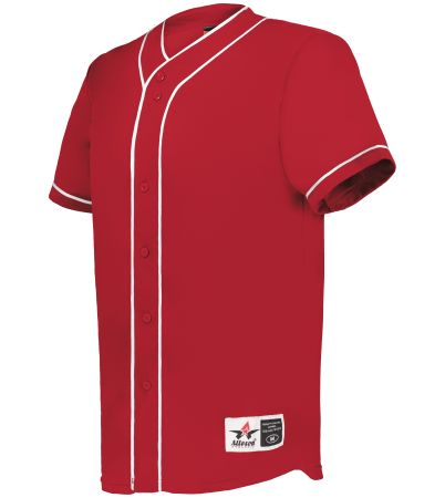 Alleson Athletic DIAMOND FULL-BUTTON BASEBALL JERSEY 52MBBJ
