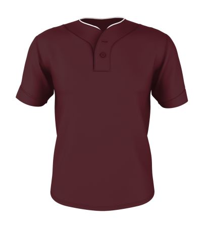 Alleson Athletic TWO BUTTON MESH BASEBALL JERSEY 52MTHJ