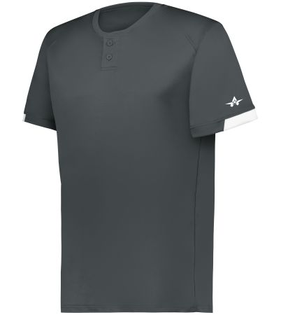 Alleson Athletic ON THE RISE TWO-BUTTON BASEBALL JERSEY 795000
