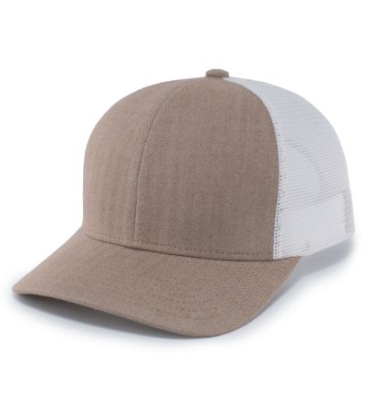 Pacific Headwear Herringbone Trucker Cap P124