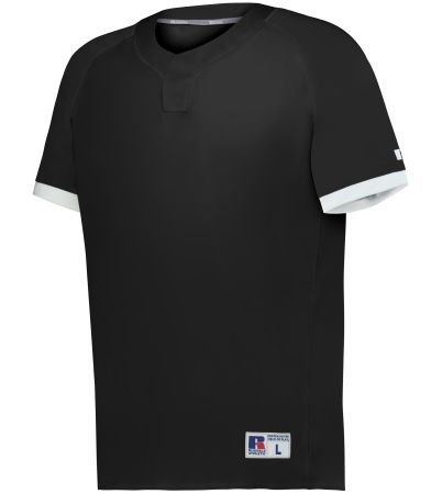 Russell BASELINE COVERED PLACKET BASEBALL JERSEY R02X3M