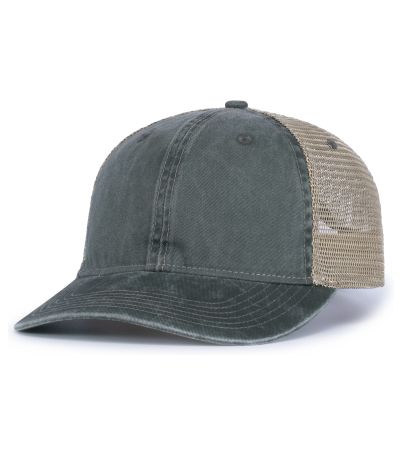 Pacific Headwear Vintage "Dirty" Trucker Snapback Cap V37