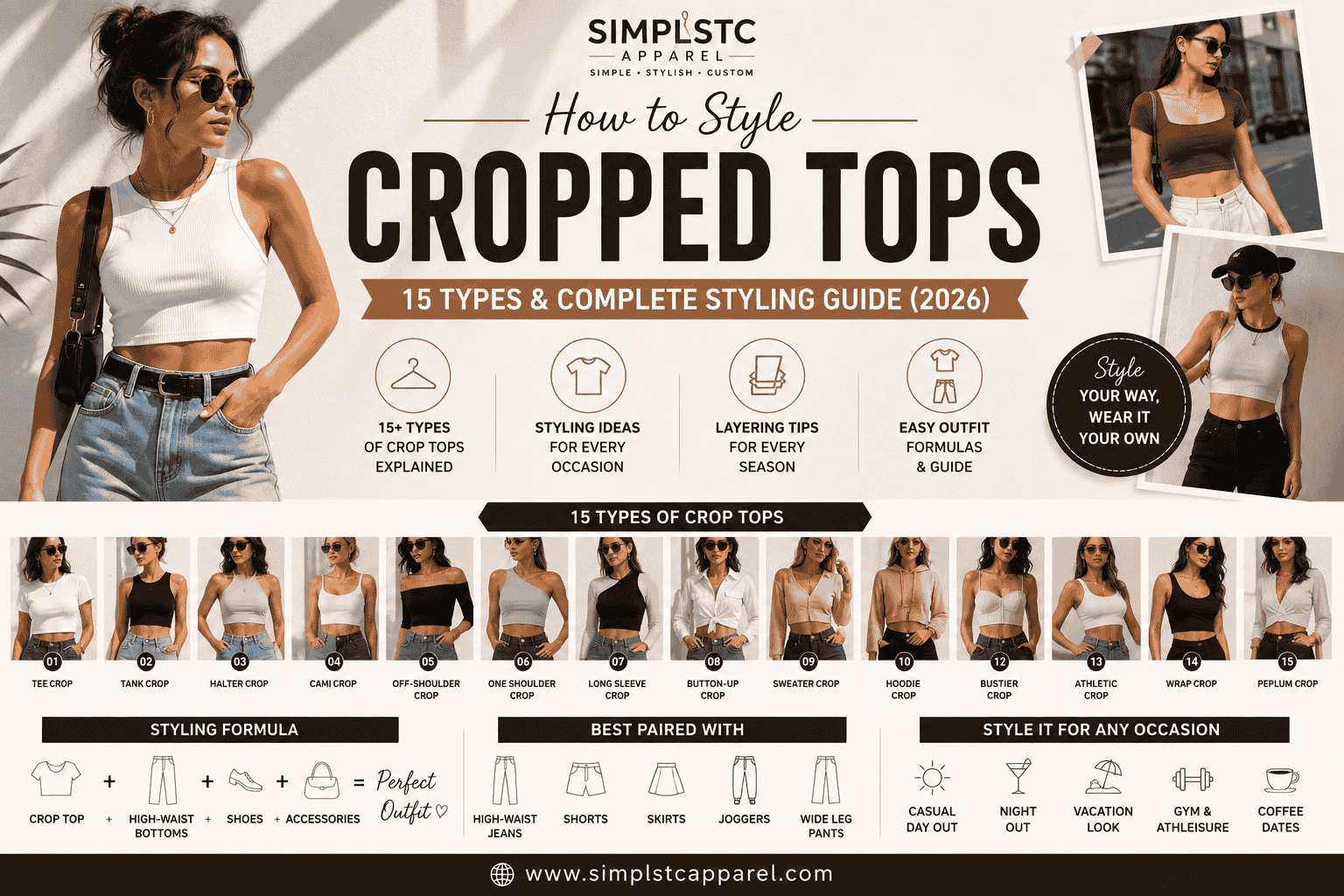 How to Style Cropped Tops