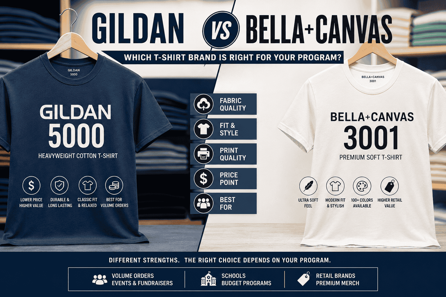 bella canvas vs gildan