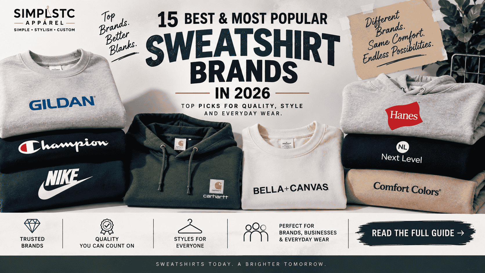 popular sweatshirt brands